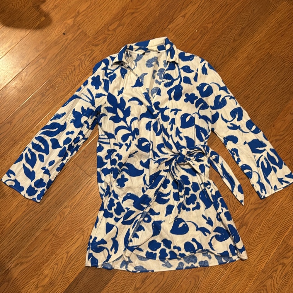 Zara wrap around beach dress